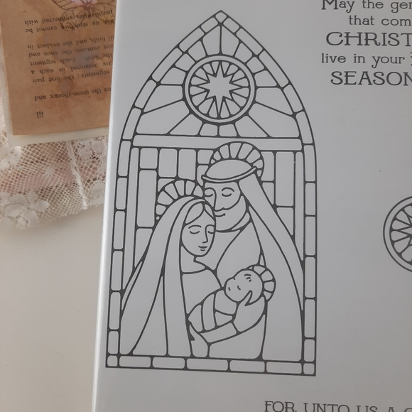 Retired Stampin Up Gentle Peace Photopolymer Cling Stamp Set - Picture 14 of 14